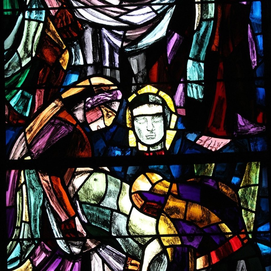 Abbaye de St-Maurice - Les vitraux de la Basilique